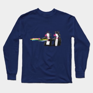 Pulp Fiction Unicorns With Rainbows Long Sleeve T-Shirt